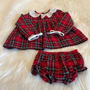 Grace & James Toddler Girl 2-Piece Tartan Plaid Set